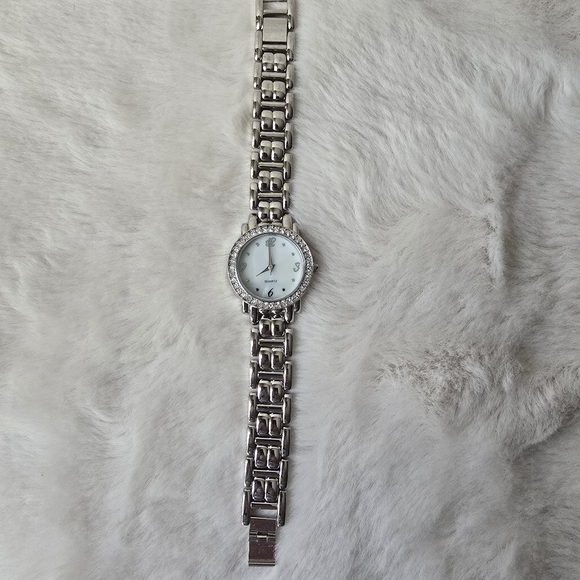 Avon Accessories - Silver Tone Women's Watch with Crystals.